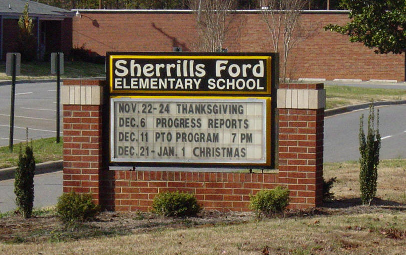 Sherrills ford elementary school catawba county nc